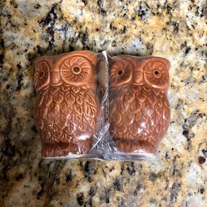 Owl salt and pepper shakers, NEW - never opened.